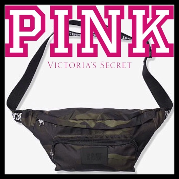 PINK Victoria's Secret Handbags - Camo PINK VICTORIA'S SECRET OVERSIZED BELT BAG